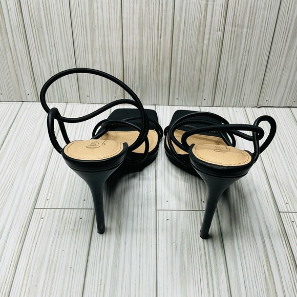 690-Olivia Ferragamo Women's Shoe Square Toe Strap Slingback Strappy Open Toe - Picture 5 of 8